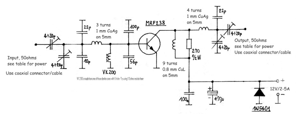 amplificador rf 20W