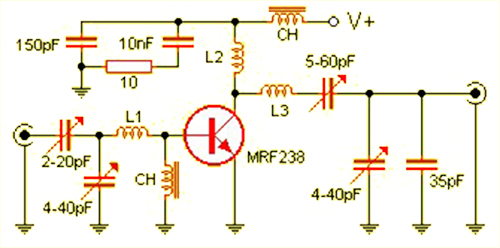 amplificador rf 35W