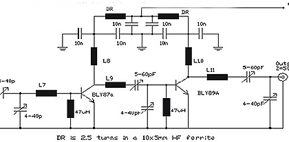 amplificador transmissor receptor fm