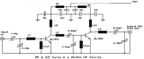 amplificador transmissor receptor fm