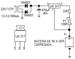 carregador 9v