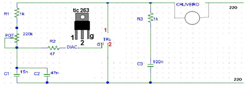 controle temperatura chuveiro