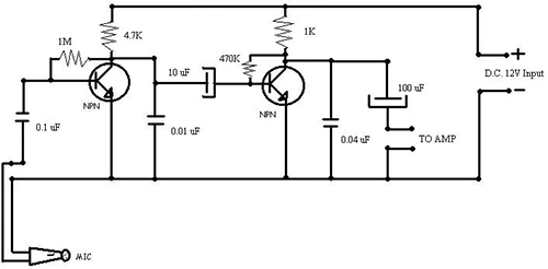 microfone pre amp