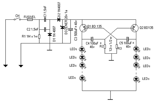 pisca 20 leds