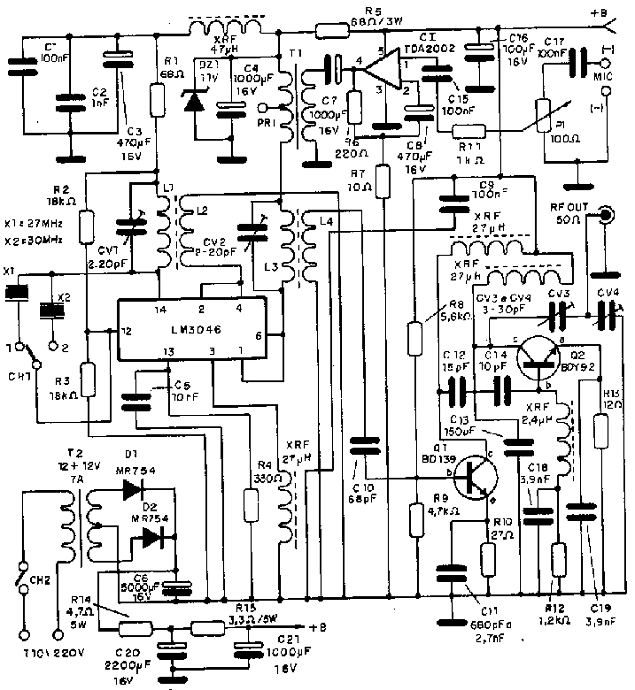 transmissor 27 30mhz