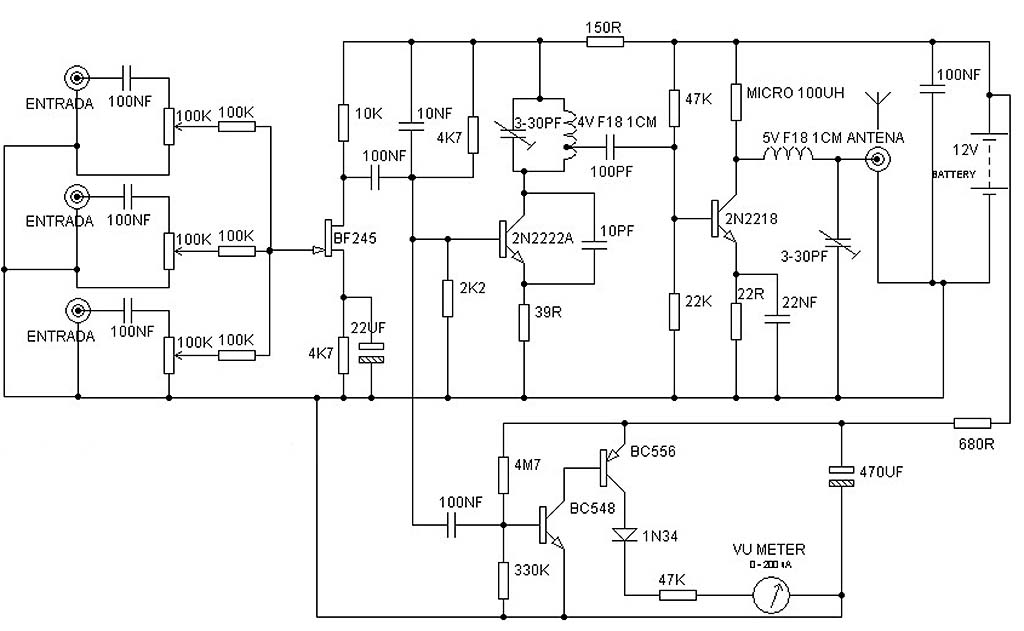 transmissor fm 1W