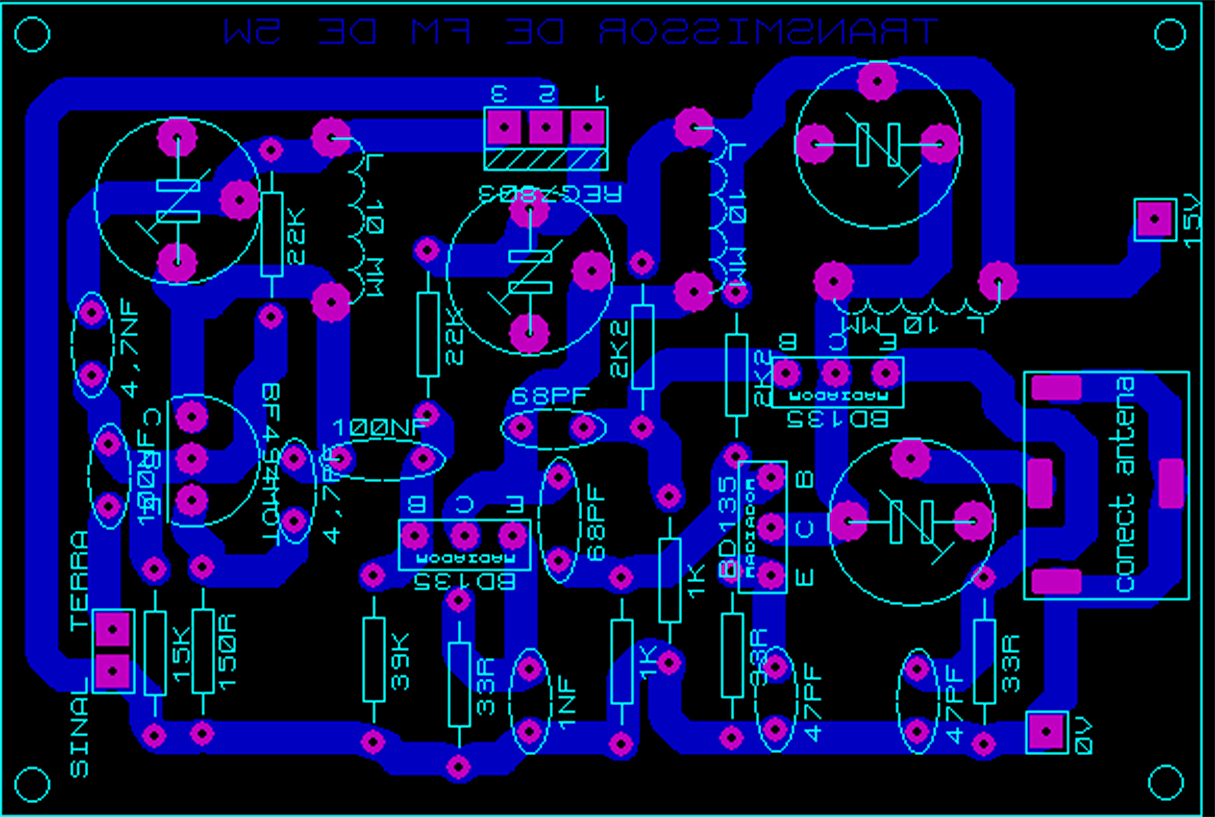 transmissor fm 1W 02