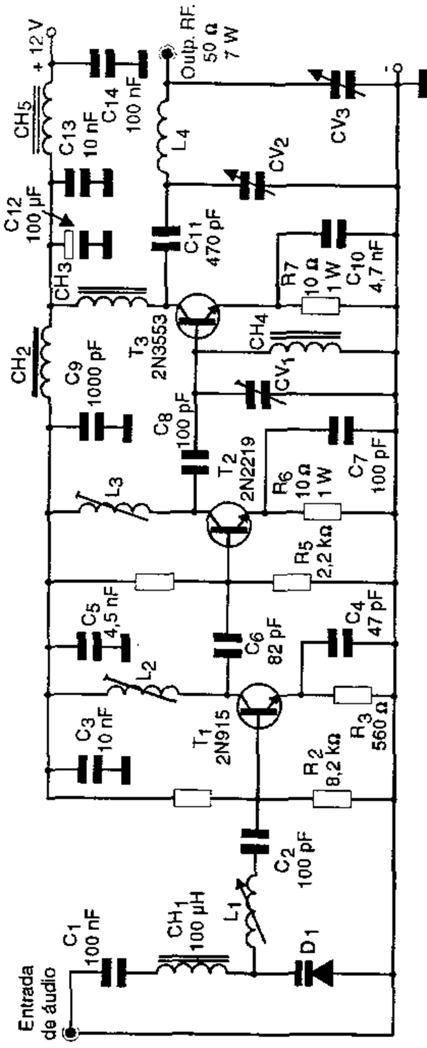 transmissor fm 7W